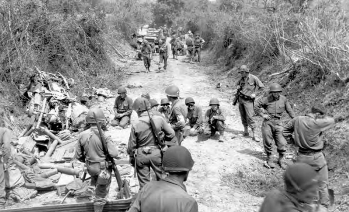 A sunken road between two hedgerows.